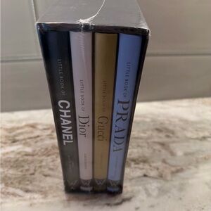 Little Book of Fashion Brands Set - Black, White, Gold, Blue